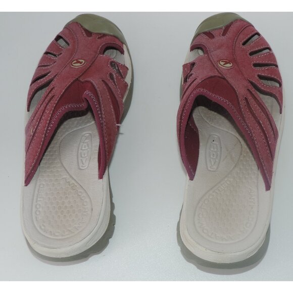 UNIQUE! Keen Pink Suede Slide Sandals - Sample of style never sold - Picture 1 of 4